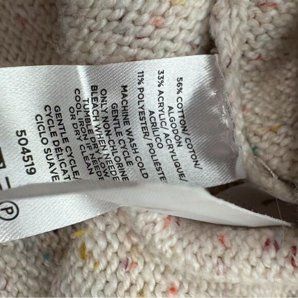 Loft Cream Colored Rainbow Speckled
Sweater Women's size small - Picture 5 of 5